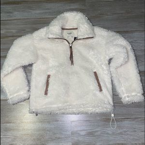 NWT Abercrombie & Fitch Sherpa Quarter Zip